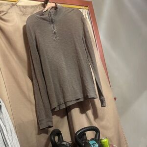 Calvin Klein Jeans Taupe Heathered Henley